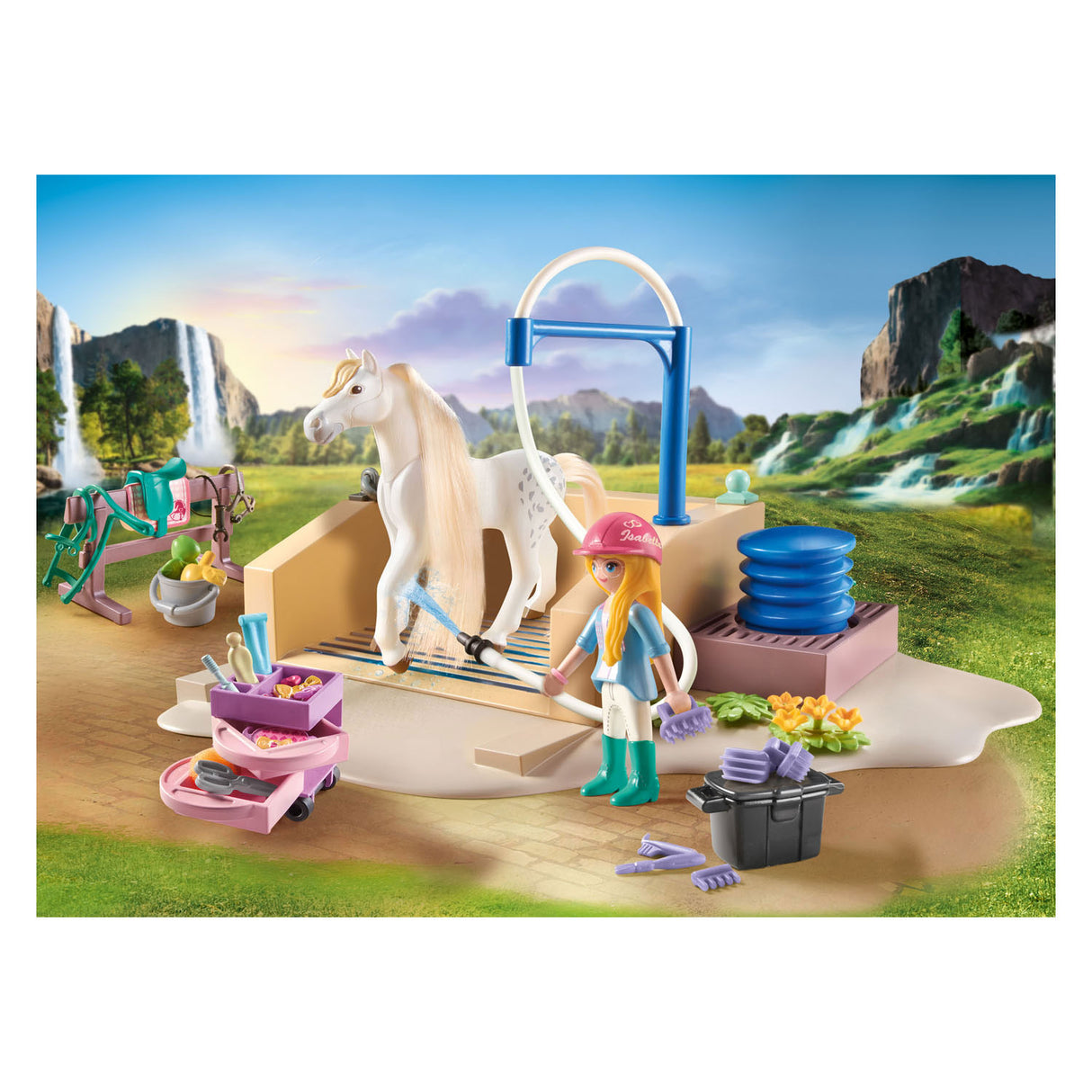 Playmobil Horses o Waterfall Isabella y Leeuwin Speelset 71354