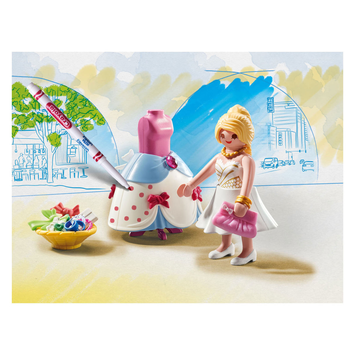 Modna sukienka Playmobil Kolor 71374