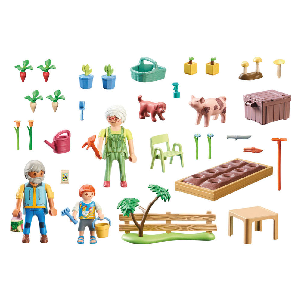 Playmobil PLAYMOBIL Country Idyllische Moestuin Bij de Grootouders 71443