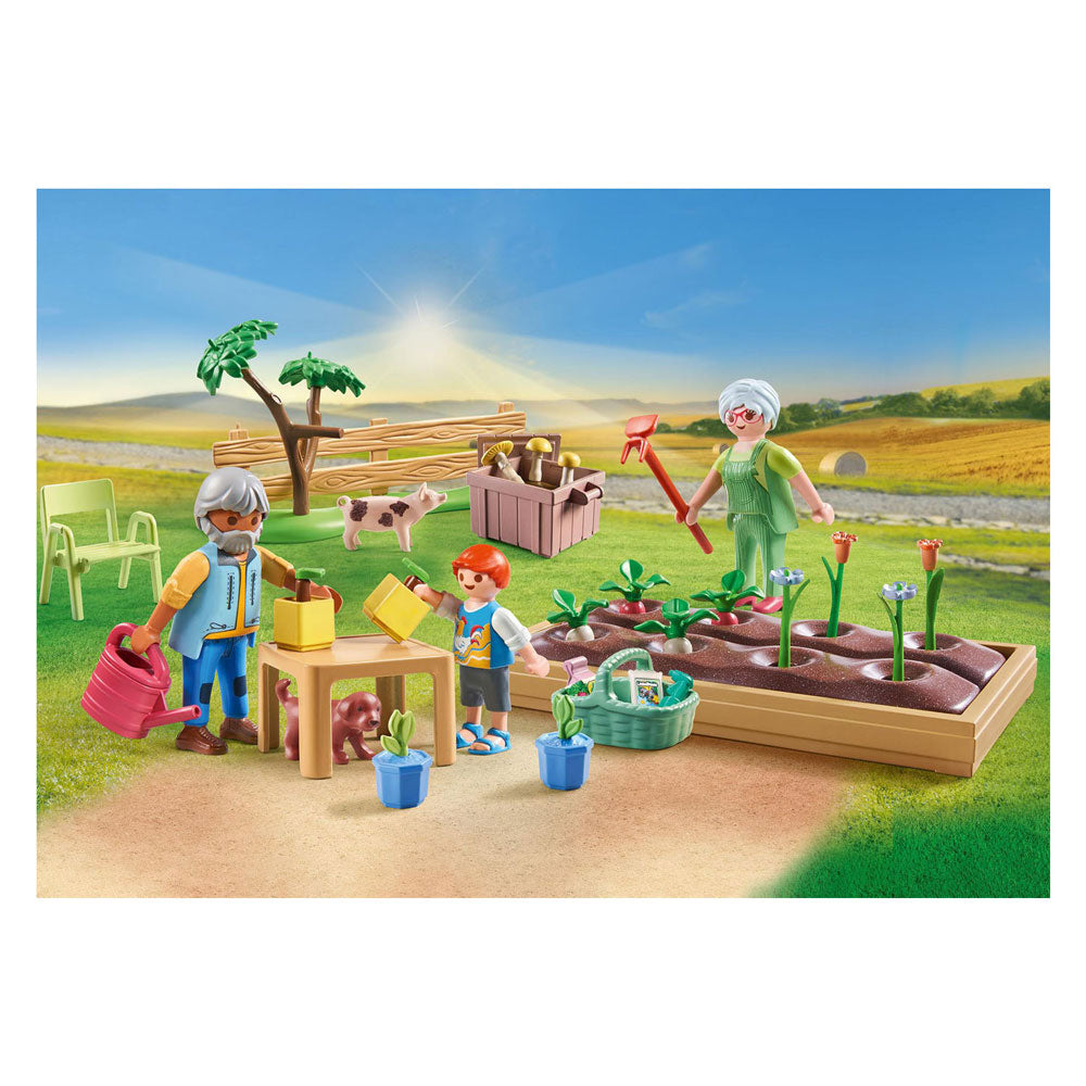 Playmobil PLAYMOBIL Country Idyllische Moestuin Bij de Grootouders 71443