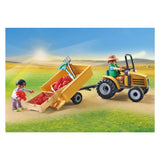 Playmobil moj življenjski traktor s prikolico in rezervoarjem za vodo 71442