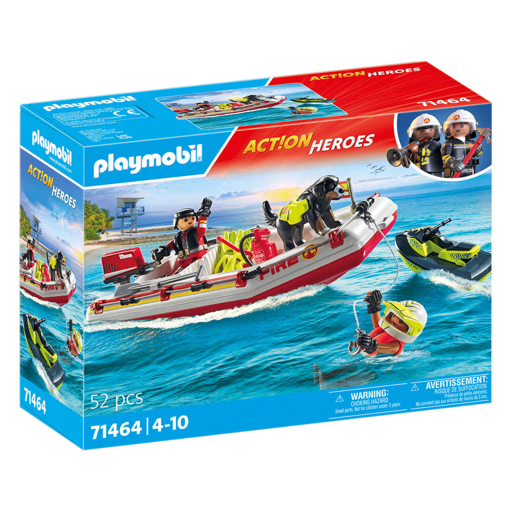 Playmobil Action Heroes Fire Brigade avec Waterscooter 71464