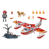 Playmobil PLAYMOBIL Action Heroes Brandweervliegtuig met Blusfunctie 71463