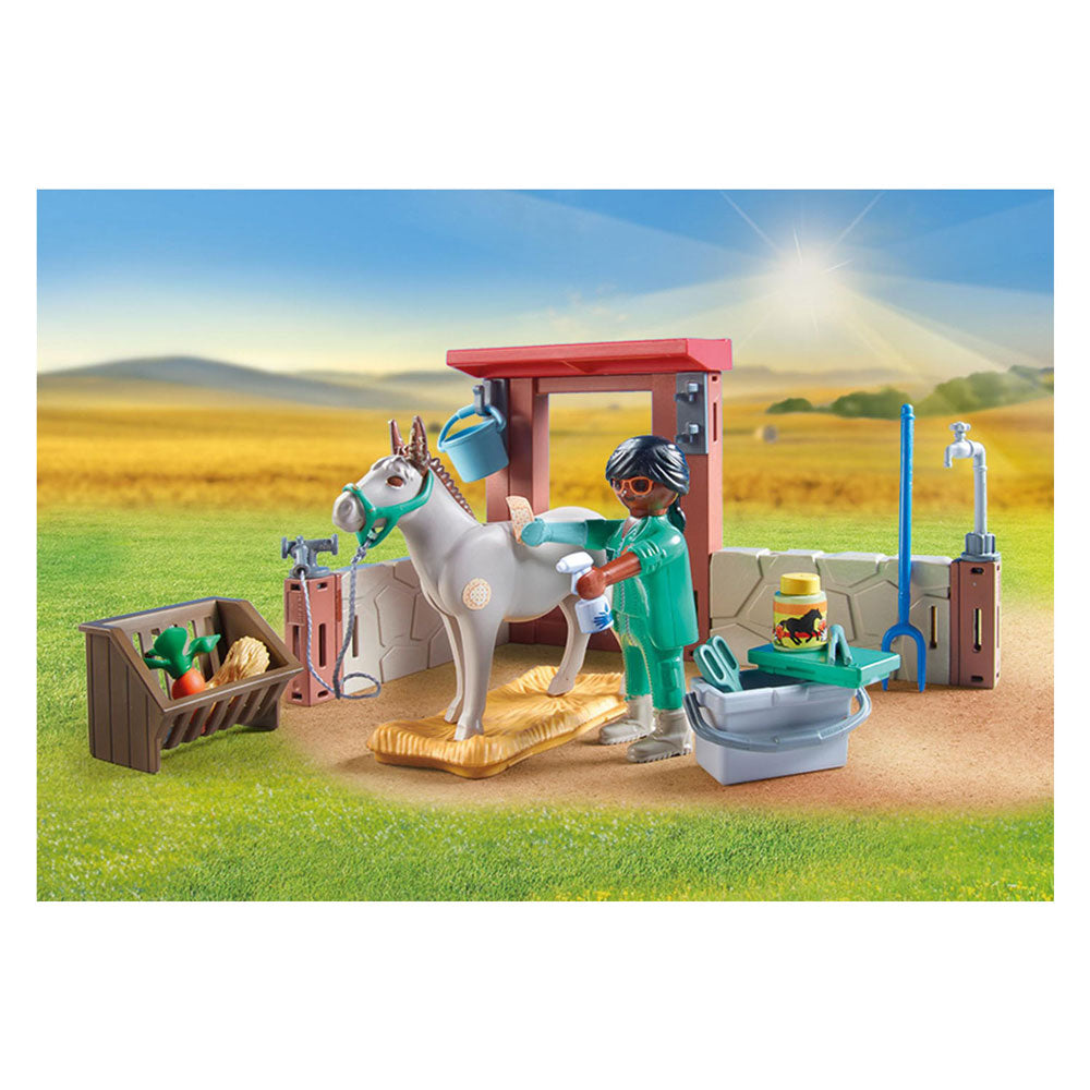 Playmobil Country Farm Vet z osli 71471