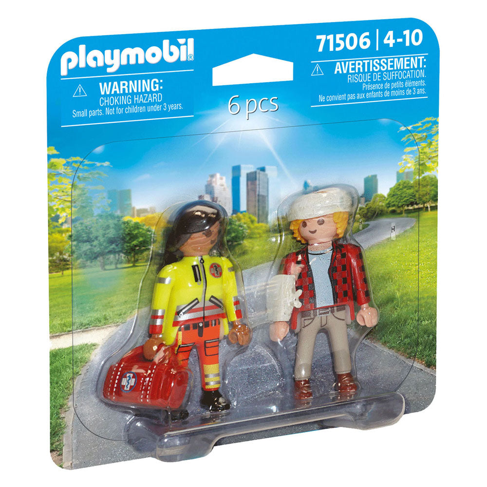 Playmobil paramédic avec patient 71506