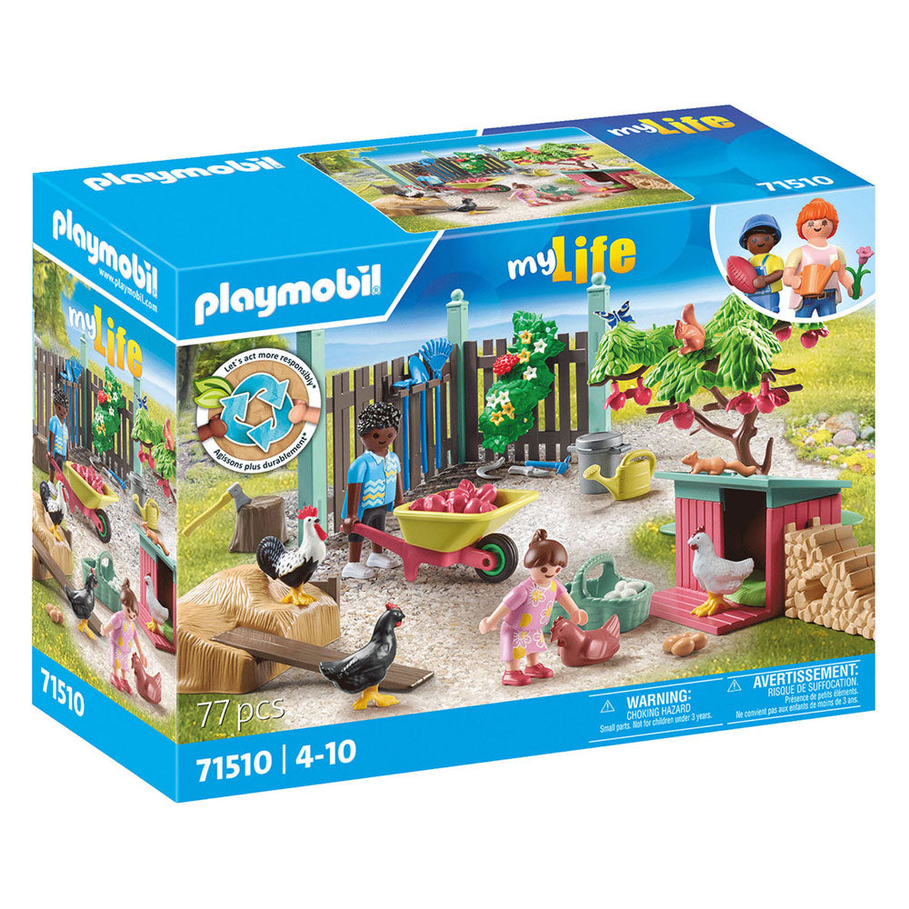 PLAYMOBIL PLAYMOBIL MyLife Kleine kippenboerderij in de tuin van het