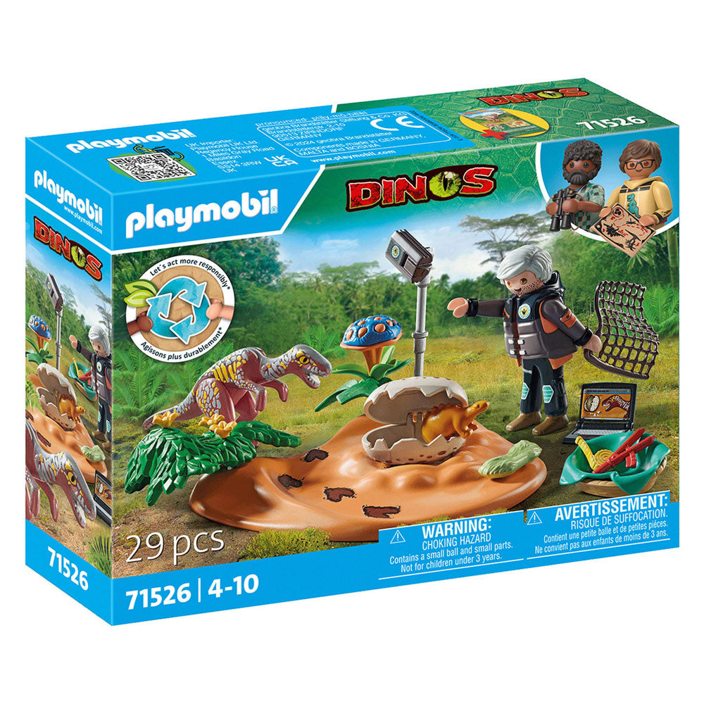 PlayMobil Dinos Stegosaurusnest con Egg Thief 71526