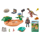 PlayMobil Dinos Stegosaurusnest con Egg Thief 71526