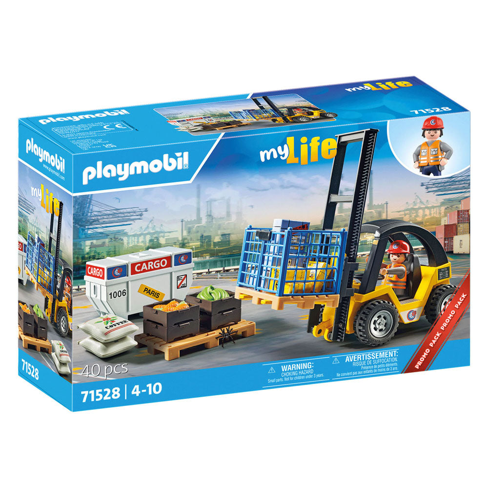 Playmobil My Life Promo Heftruck met Lading 71528