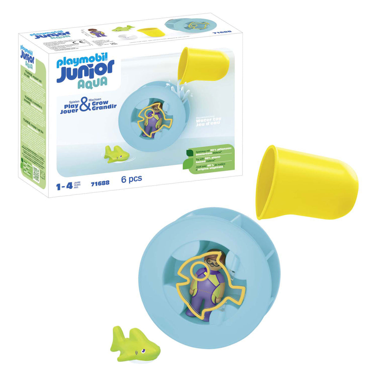 Playmobil -Junior -Wasser breiter Rad mit Baby Shaai - 71688