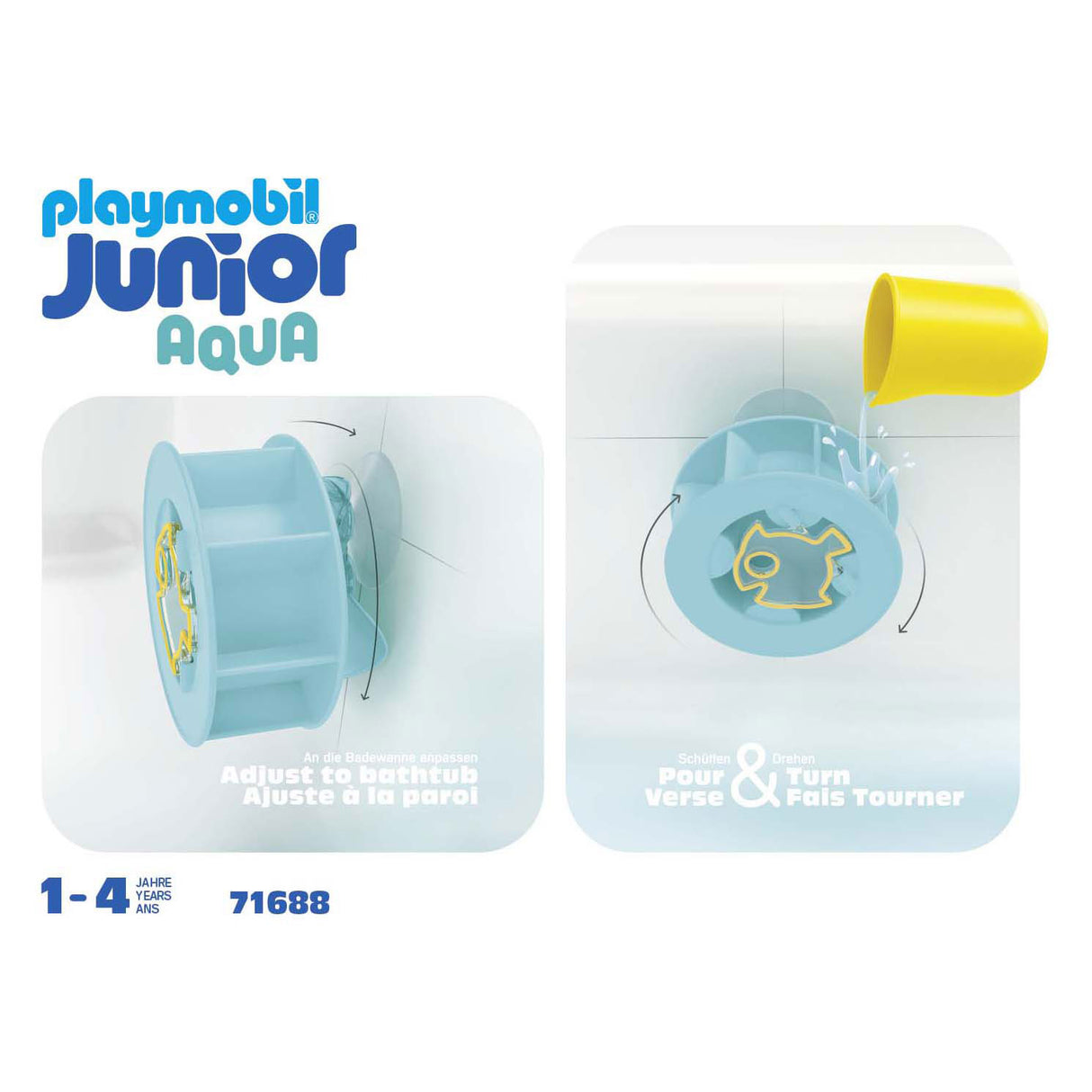 Playmobil Junior Water plus large rad avec bébé shaai - 71688