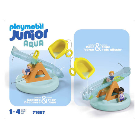 Playmobil juniorska wyspa do pływania ze zjeżdżalnią - 71687