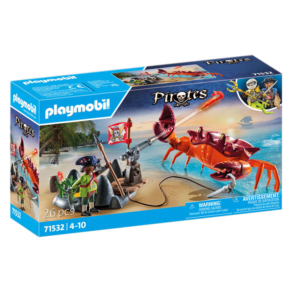 Playmobil Pirates kæmper mod den gigantiske krabbe 71532