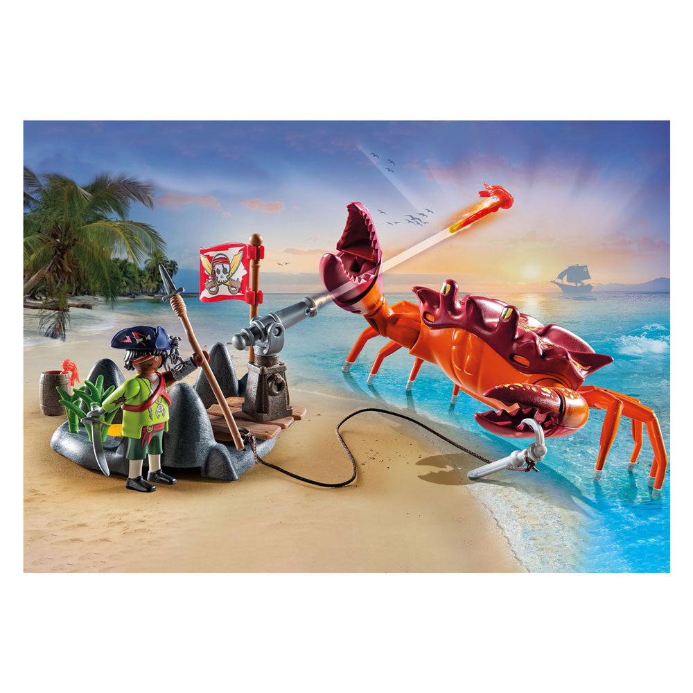 Playmobil Pirates lutte contre le gigantesque crabe 71532