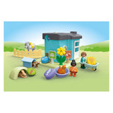 Playmobil 1.2.3. Pension animale avec machine d'alimentation - 71690