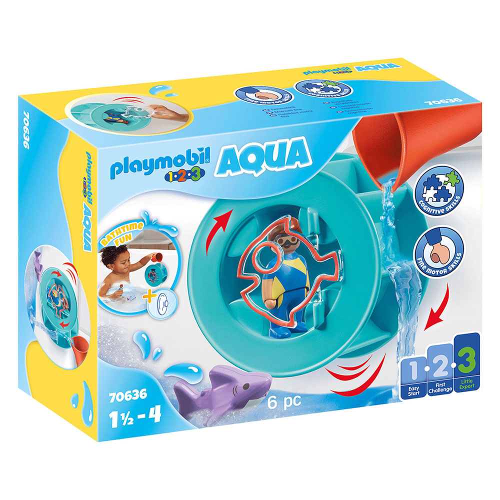 Playmobil junior acqua più ampia rad con baby shaai 70636