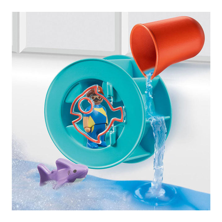 Playmobil junior acqua più ampia rad con baby shaai 70636