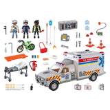 Playmobil Action Heroes Rescue Vehicle: Ambulancia de los Estados Unidos 70936