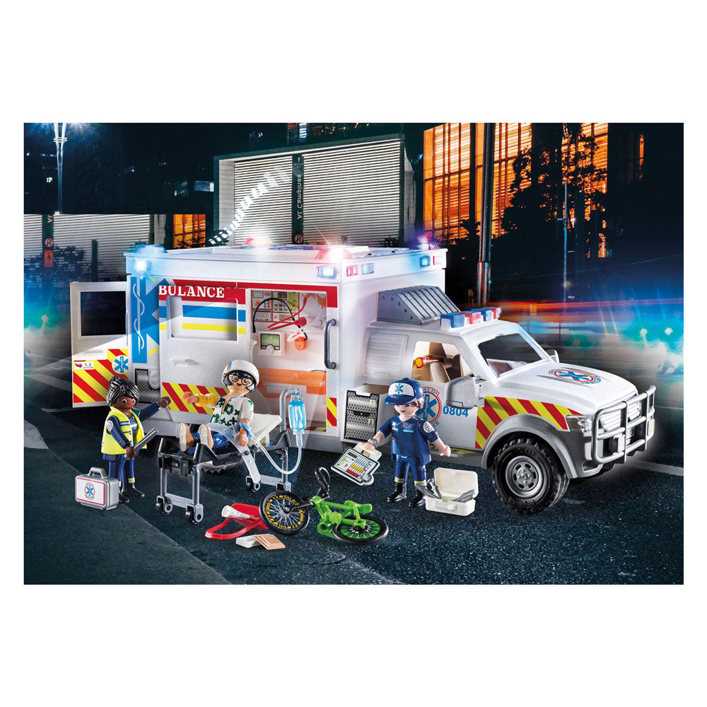 Playmobil Action Heroes Rescue Vehicle: US -Krankenwagen 70936