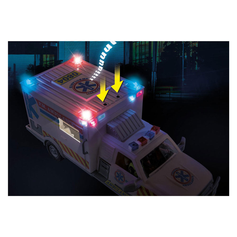 Playmobil Action Heroes Reddingsvoertuig: Us Ambulance 70936