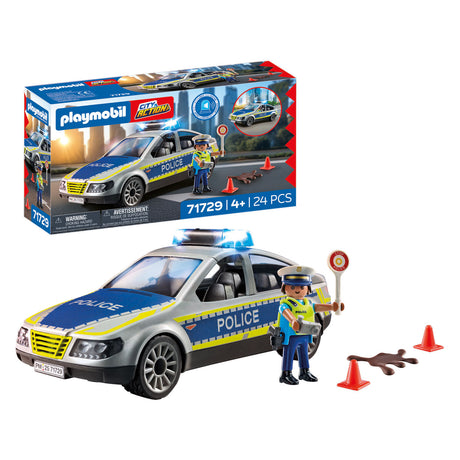 Playmobil action heroes politie patrouille auto 24dlg - 71729