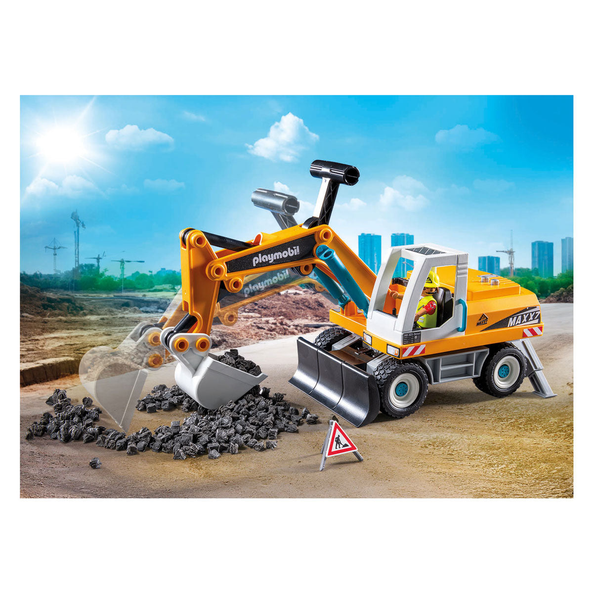 Laochra gníomhaíochta Playmobil tochaltóir mór 71749