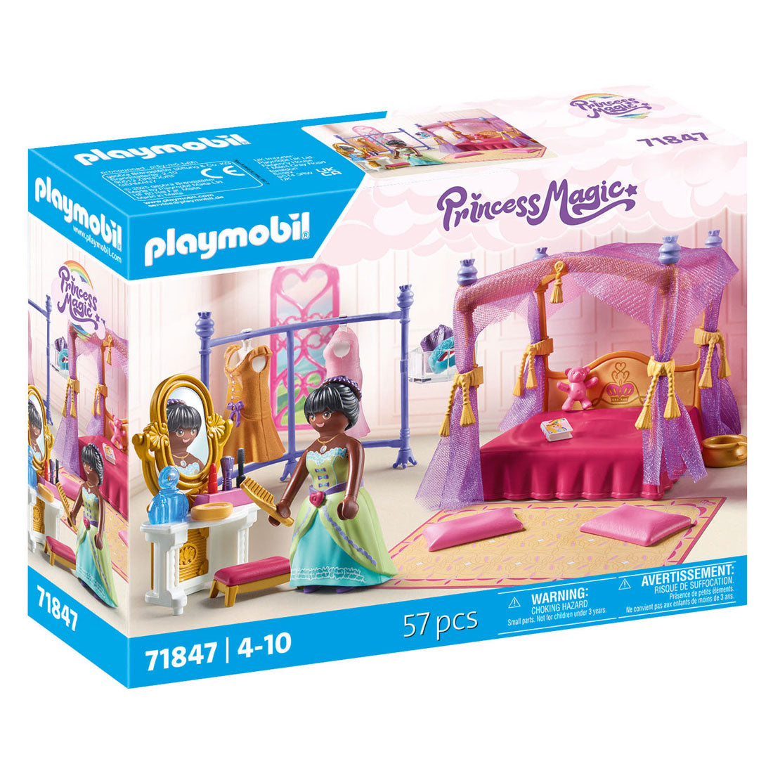 Playmobil Prinzessin magesch Schlofkummer mat Kleederschaaf - 71847