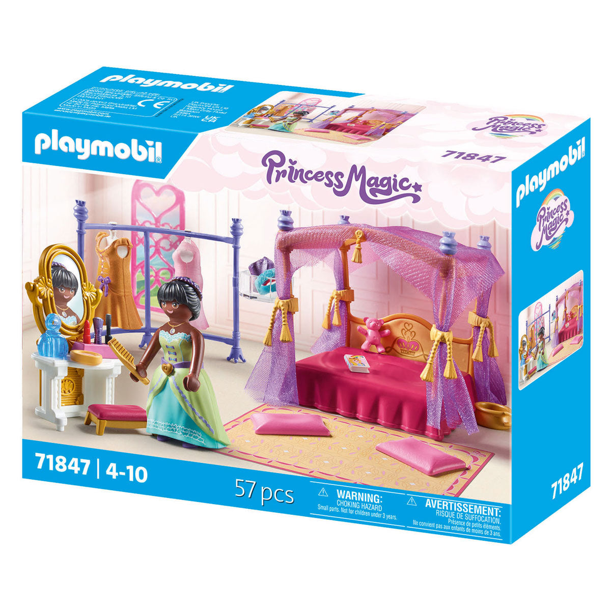 Playmobil Prinzessin magesch Schlofkummer mat Kleederschaaf - 71847