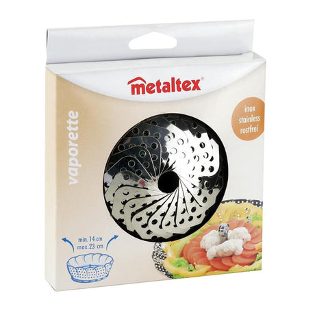 Metaltex dampkurv i rustfritt stål