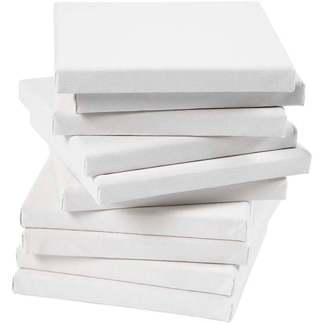 Creativ company raztegnjeno platno, d: 1,6 cm, vel. 15x15 cm, 280 g, belo, 80 kosov 1 škatla