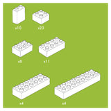 Hubelino Building Blocks White, 60dlg.