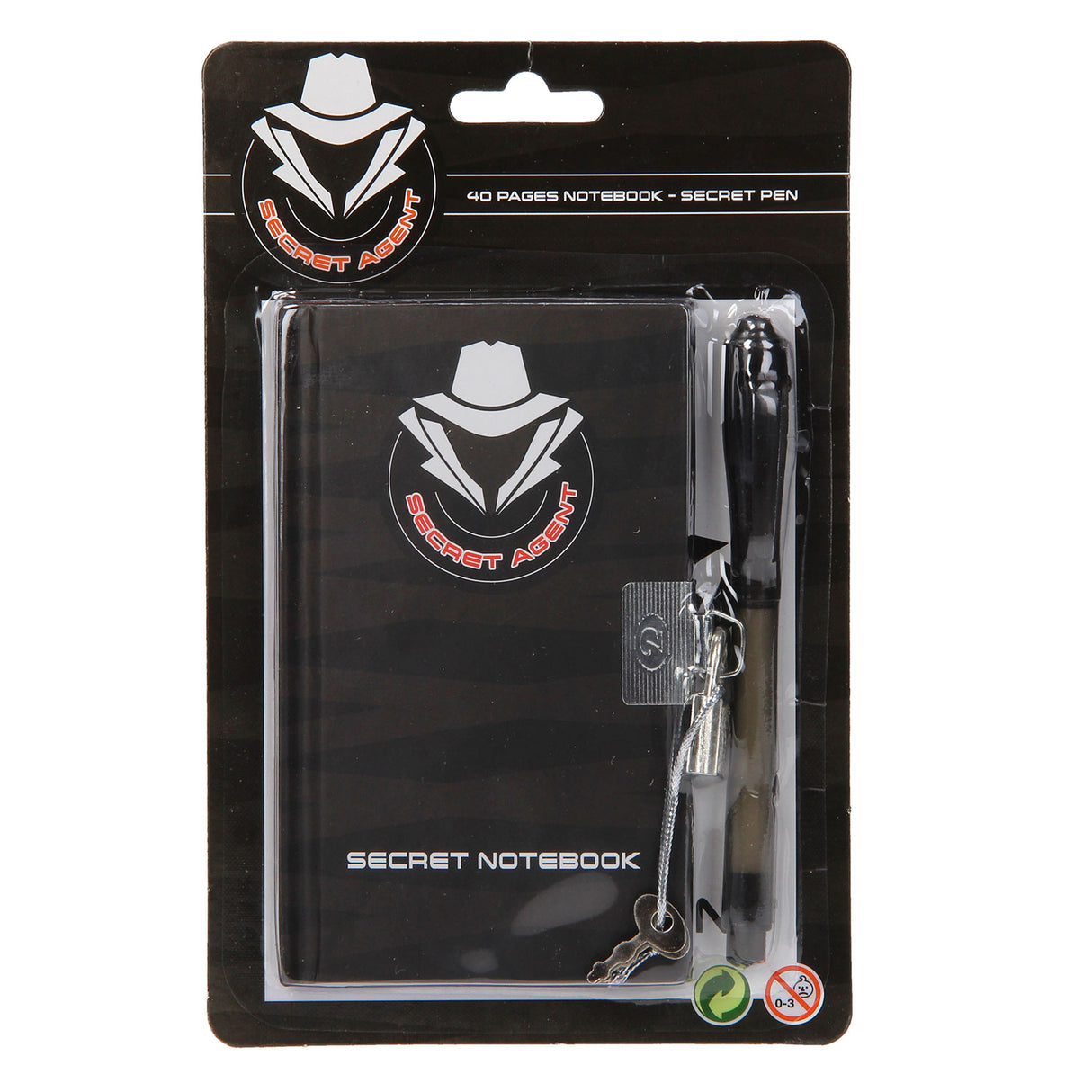 Johntoy secret logbook with invisible ink pen