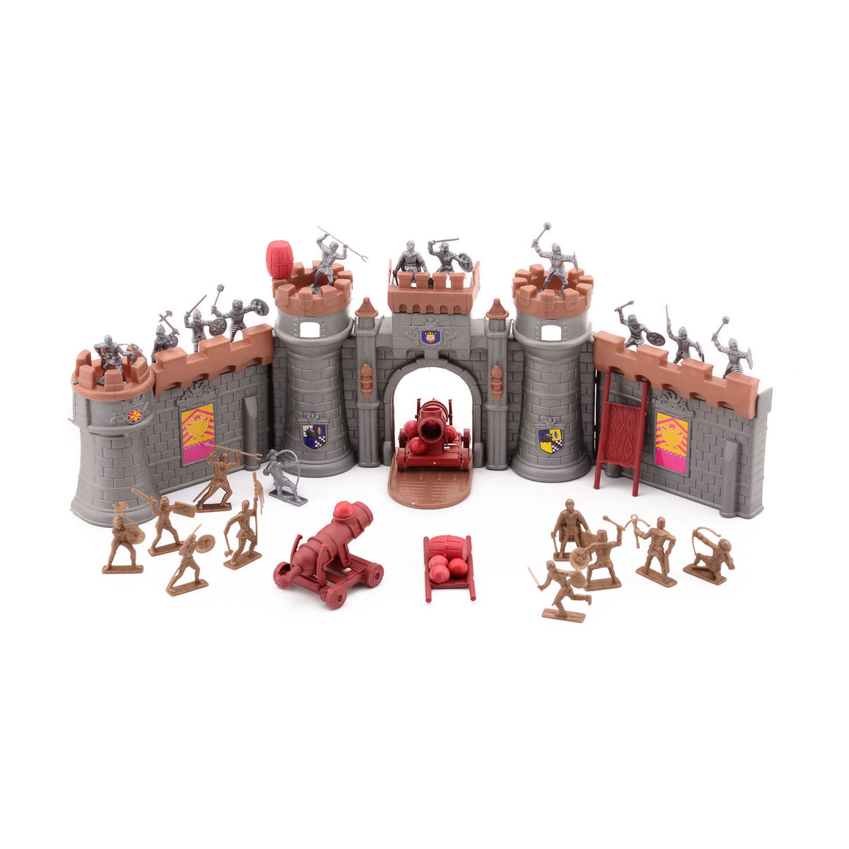 Johntoy Knights spielen mit Castle Set