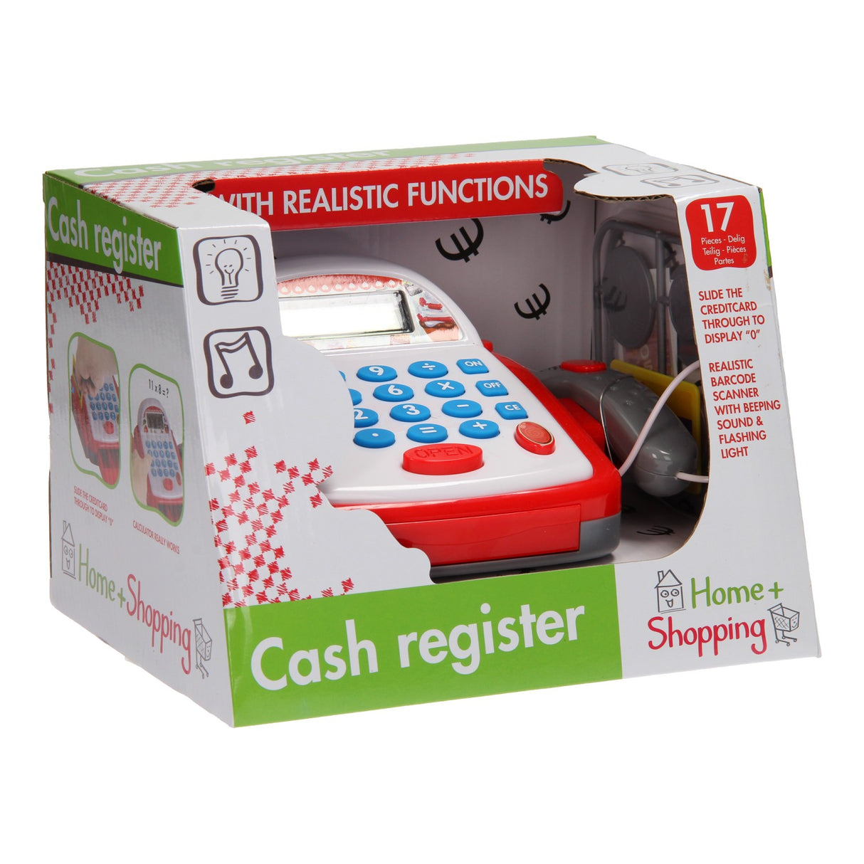 Johntoy Home Shopping Cash Register med lys og lyd