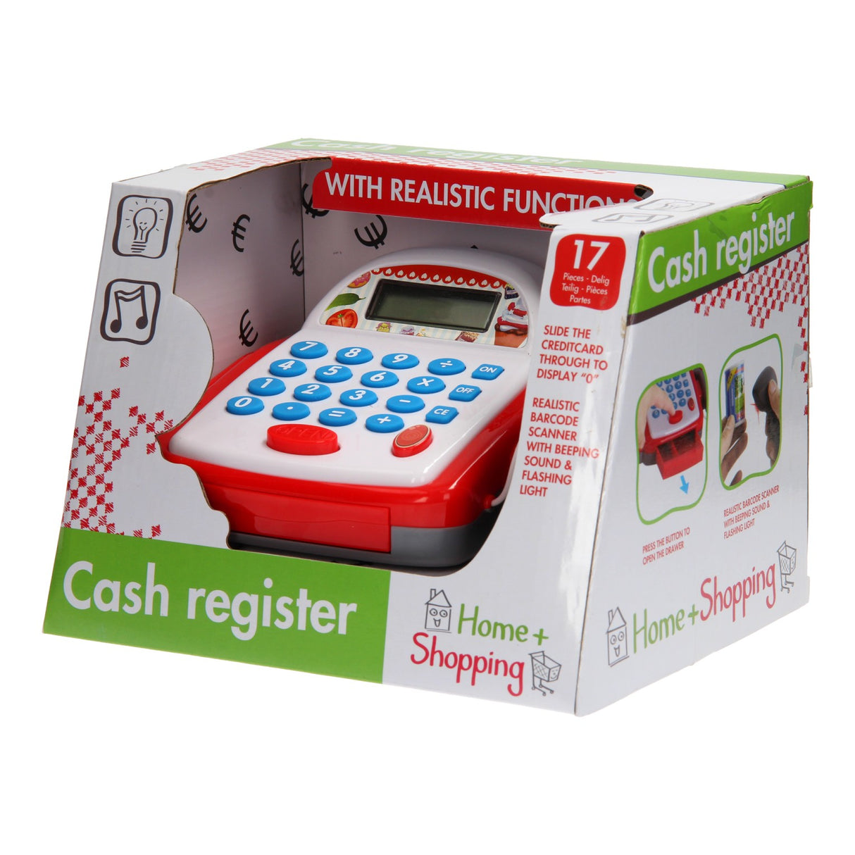 Johntoy Home Shopping Cash register with Light and Sound