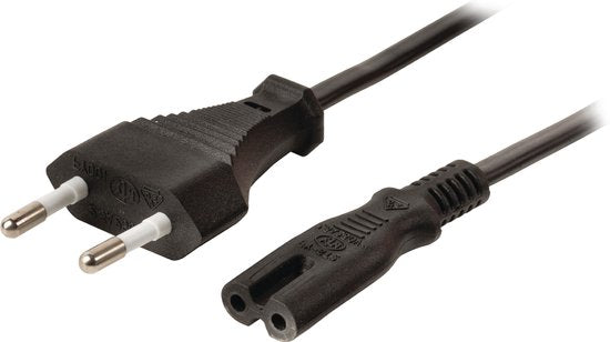 NEDIS C7 Adapter kabel zasilający 200 cm odpowiedni dla, między innymi, ładowarki akumulatorów czarne