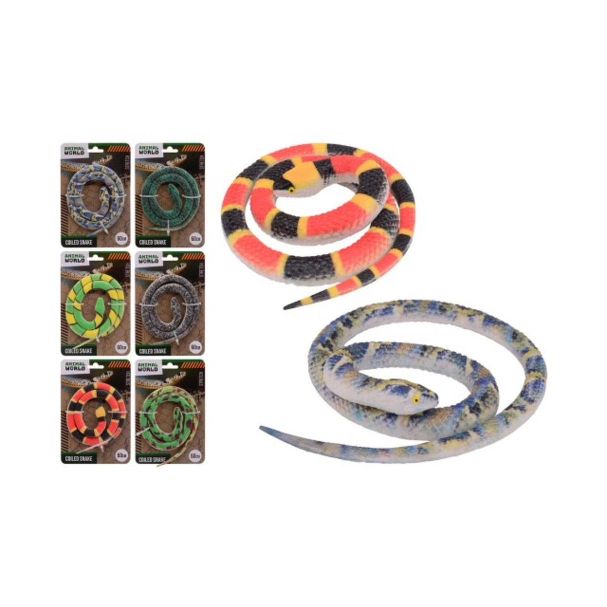 Johntoy John Toy Stretch Snake on Card 60cm