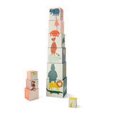 Trixie stacking blocks animals