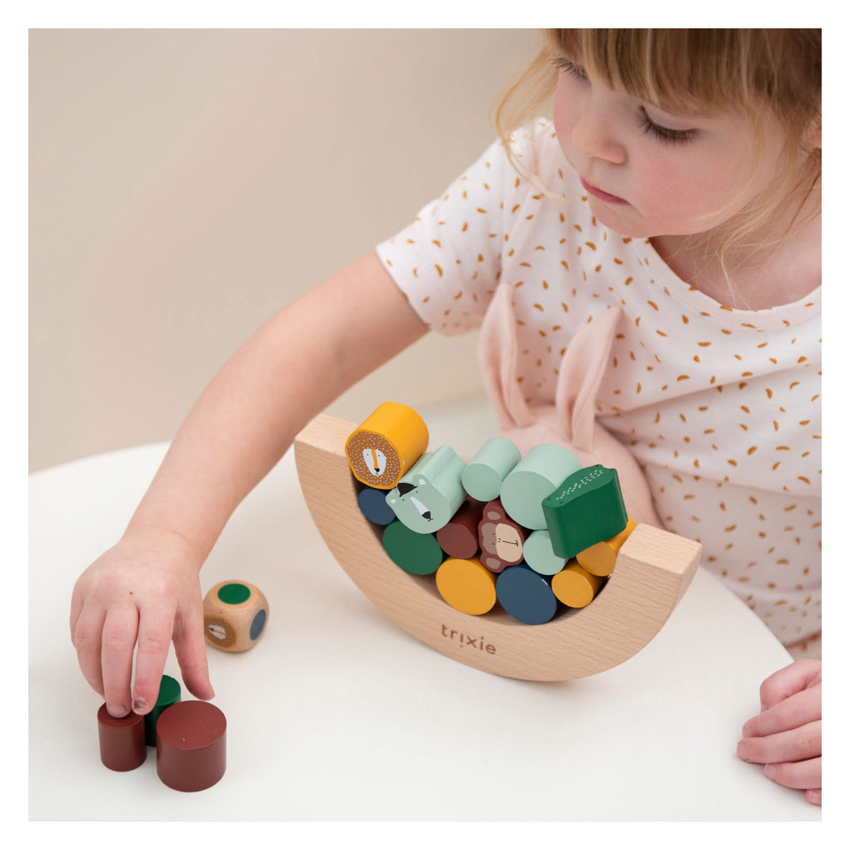 Trixie wooden balance play animals