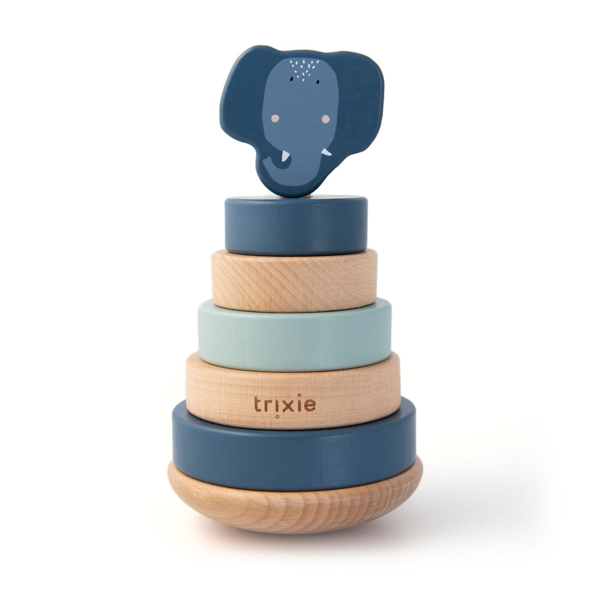 Trixie Wooden Stacking Toys Mrs. Elefant, 7dlg.