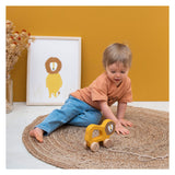 Trixie wooden pull toy - mr. lion - for the first steps - baby toys - for boys girls - lion