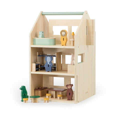 Trixie Holzpoppenhaus mat Accessoiren