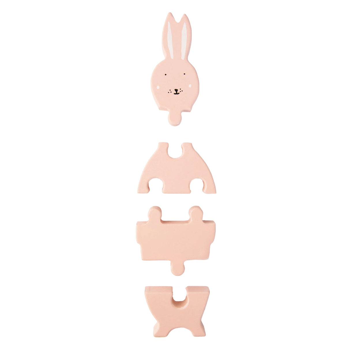 Trixie Houten Dierenvormenpuzzel Mrs. Rabbit, 4st.