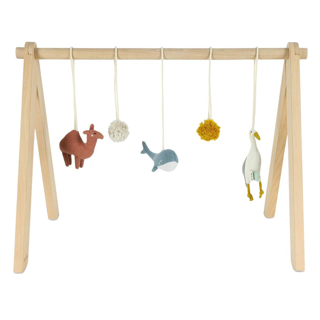 Trixie wooden baby gym camel, heron, whale