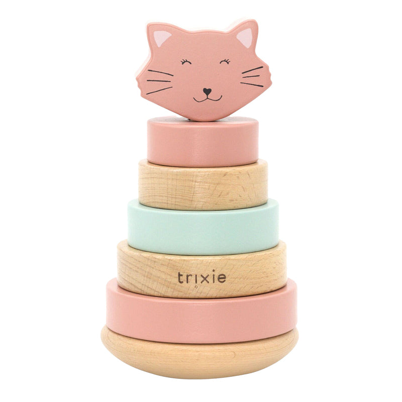 Trixie wooden stacking tower - mrs. cat