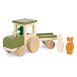 Trixie Wooden Animal Tractor con rimorchio