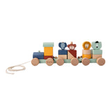 Trixie wooden animal train, 19dlg.