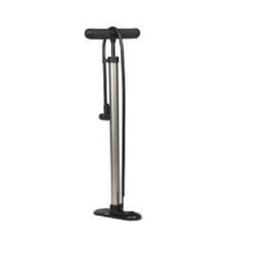 Falkx Bicycle Pump Classic Silver. Přizpůsobení na všechny ventily