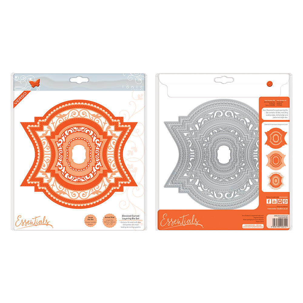 Tonic Studios • Layering Die Set Classical Curved
