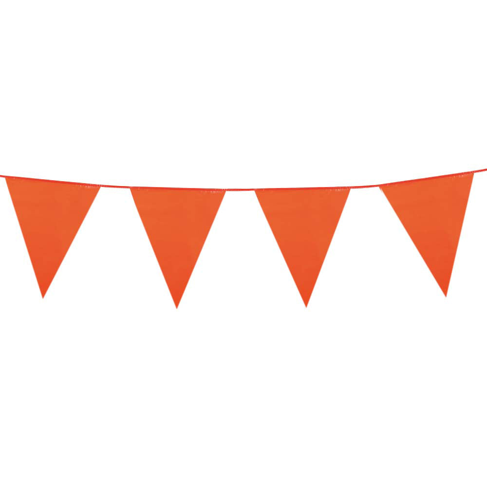 Boland orange flag garland, 10m.